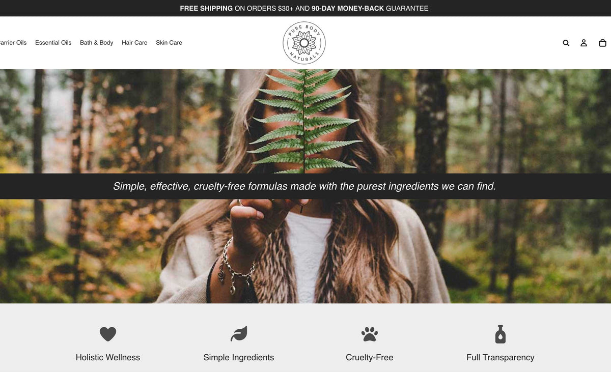 Pure Body Naturals Has a New Home Online