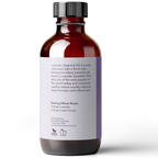 Brown bottle with a label on a white background