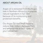A tree with Moroccan Argan Oil Deep Hydration Hair Mask shining through it.
