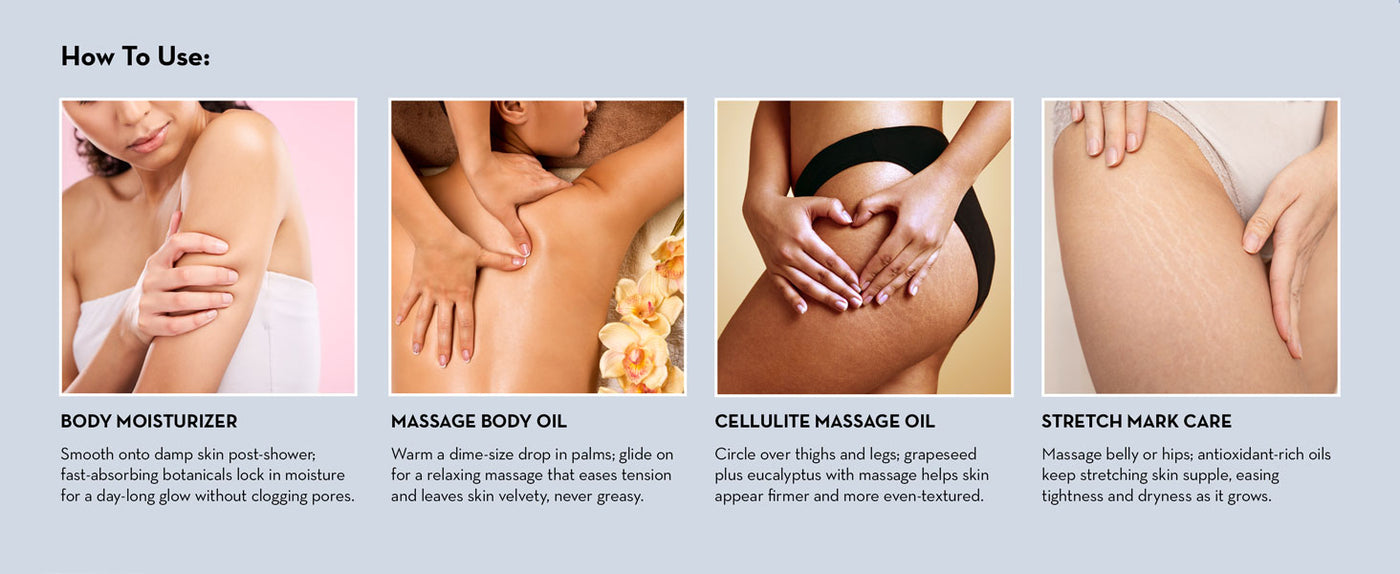 100% Natural Massage Oil detail 4
