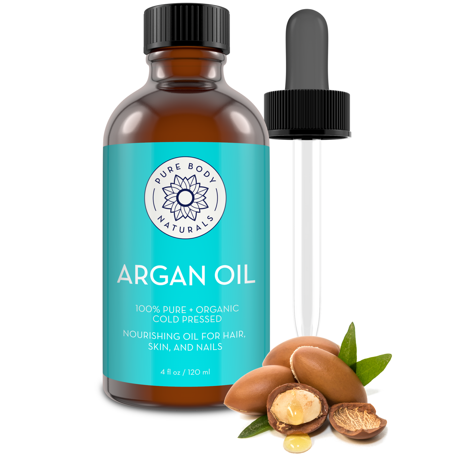 Argan Oil For Skin Face Hair Nails 4 Fl Ounce Pure Body Naturals