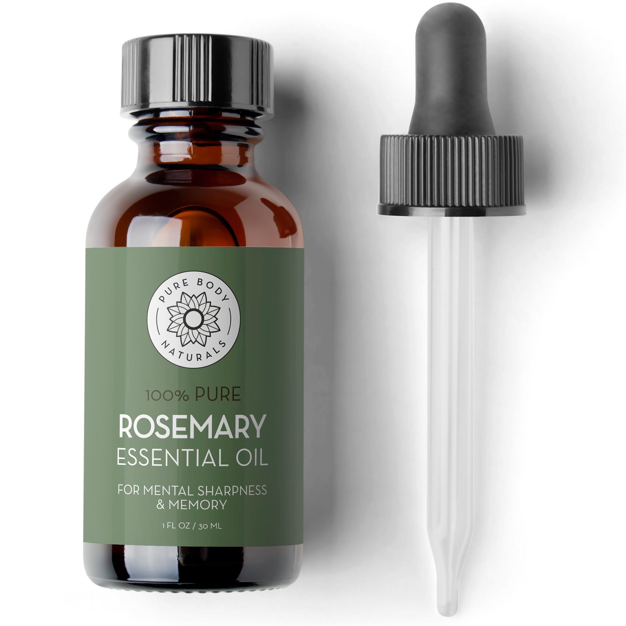 Pure Body Naturals Rosemary Essential Oil, 1 Fluid Ounce
